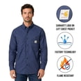 thumbnail image 1 of Carhartt FR Chemise Bleu Marine pour Homme Résistante aux Flammes à Manches Longues Légère (S02), 1 of 12