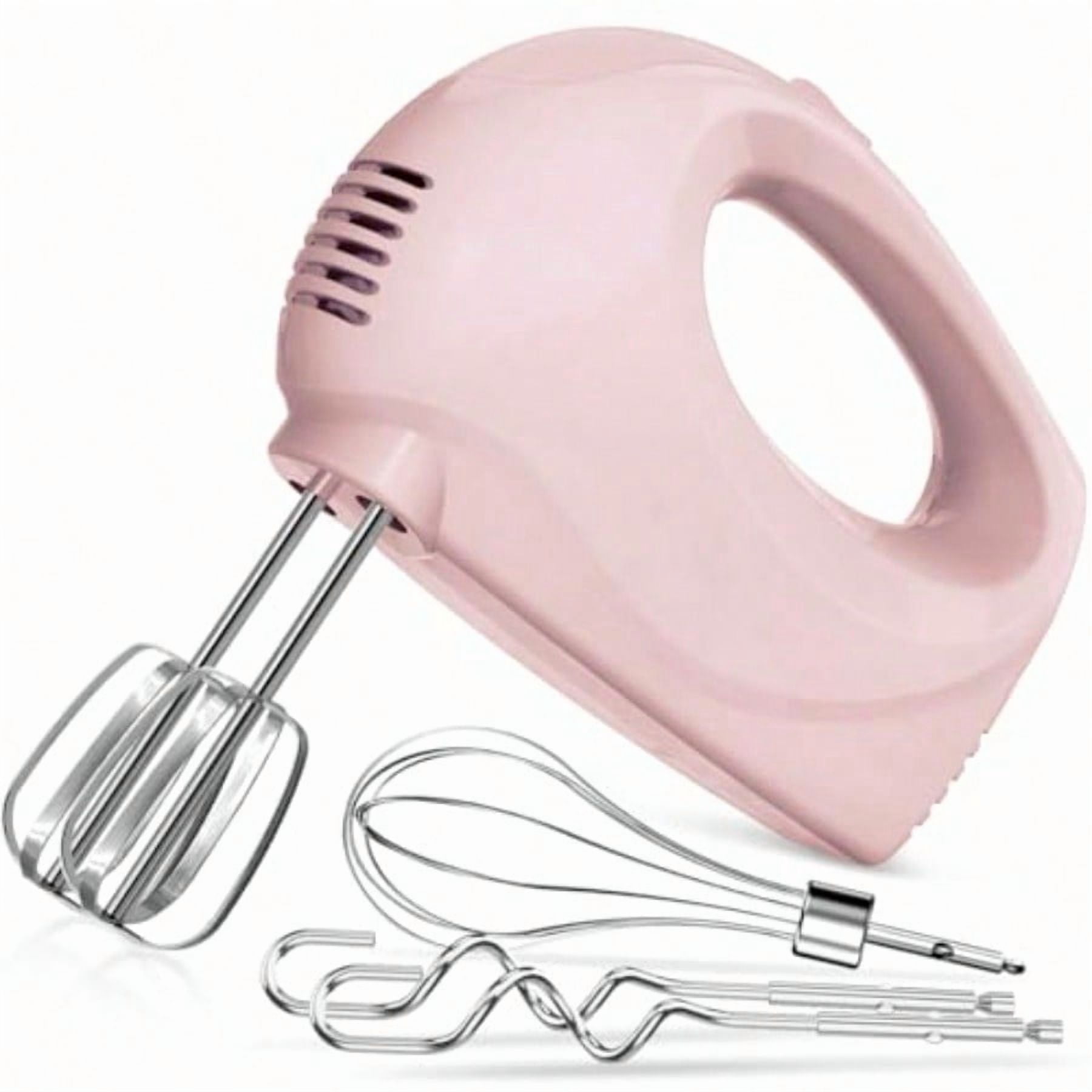 Handmixer Electric Handheld 5 Speed Portable Kitchen Mixer Electric with 5 Stainless Steel Accessories Whisk Food Beater for Whipping Mixing Cookies