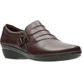 thumbnail image 2 of clarks women's everlay heidi slip-on loafer, dark brown leather, 8 n us, 2 of 8