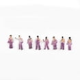 thumbnail image 2 of MYG 100pcs Painted Figures 1:200 Scale People Standing Seated Miniature Passerby, 2 of 10
