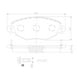 thumbnail image 2 of BALATAS CERAMICAS MONDEO 2001 al 2007 FORD 2.0L L4 Delanteras BREMBO ., 2 of 5