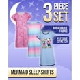 thumbnail image 2 of Sleep & Co Girls Nightgowns - 3 Pack Short Sleeve Girls Pajamas Night Gown Sleep Shirts Dress (5-16), 2 of 7