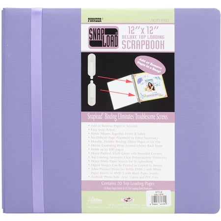 Pioneer DSL-12 Snapload Style 12x12 Scrapbook Purple