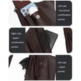 thumbnail image 4 of Premium Leather Adjustable Underarm Shoulder Bag for Men, Multi-Pocket Secure Design for Daily Use and Travel, 4 of 8
