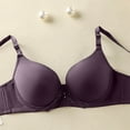 thumbnail image 5 of Blmnix Underwire Women's Bras Push Up Lace Bra Bralettes Standard Straps Full-Figure Purple Womens Sports Bras, 5 of 8