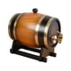 thumbnail image 4 of Barril de vino con soporte, dispensador de barril, contenedor de almacenamiento de cerveza de madera, barril de vino de madera con grifo para , 1L, 4 of 9