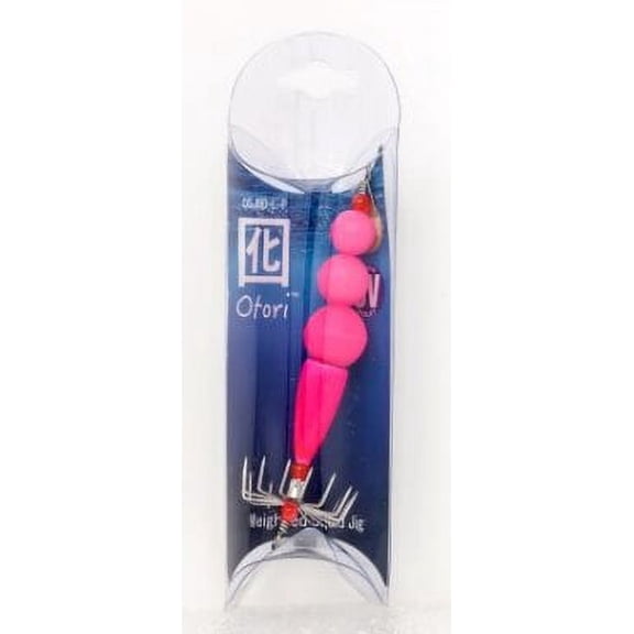 Otori Bead Squid Jig Pink Glow - Large  BEAUOSJBD-L-P