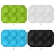 thumbnail image 5 of Wosthever 6 celdas media bola esfera 3D molde de pastel de silicona Muffin molde para hornear Chocolate Type5 NO5 Wosthever HA002563-01, 5 of 6