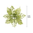 thumbnail image 4 of Xihbxyly Adorno Navideño, Flor de Pascua Brillante, Púas para Árbol Fáciles de Colgar, Adorno Floral Artificial Duradero, Centro de Mesa o Corona Navideña, Solución de Decoración Festiva para El Hoga, 4 of 6