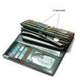 thumbnail image 2 of Women Wallet Luxury Leather Spliced Geometric Pattern Handbag Purse Credit Cards Holder Japanese Style Multifunction Pocket Zipper Handbag Matte/Rhombus, 2 of 9