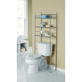 Mainstays over the Toilet Storage, 3Shelf Bathroom Space Saver, Chrome