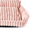 thumbnail image 3 of Vibrant Life Small Plush Cord Sofa Style Dog Bed, Pink, 17" x 24", 3 of 6