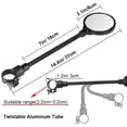 thumbnail image 3 of Parts Bicycle Rear View Mirror with Gasket, 360° Adjustable Bicycle Mirror Handlebar Mount, HD Wide Angle Secure Cycling Rear View Mirror for Mountain Road Bike, 3 of 5