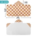 thumbnail image 4 of Yayeee Kids Hooded Towel with Hand Pockets Beach Soft Absorbent Bath Wrap 50 x 23.5 inch, Rusty Orange Plaid, 4 of 5
