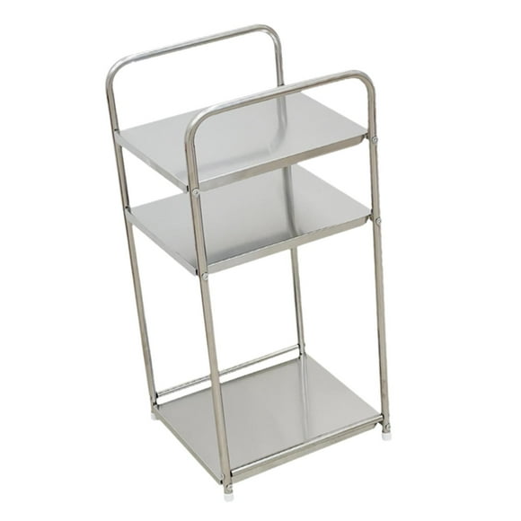 Luzkey 3 Tier Storage Rack Book Shelf Organizer Stylish Modern Storage Shelves Shelving Units for Bedroom Living Room Laundry Pantry