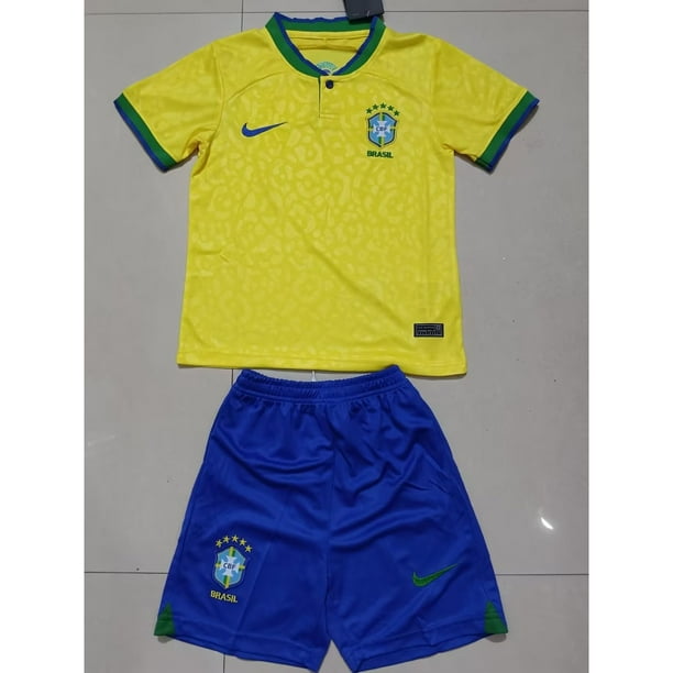 2022 Copa Del Mundo Brasil Kids Kit Camiseta De Fútbol Para Hombre En Casa Camisa Amarillapangjing