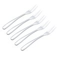 thumbnail image 4 of TAILTOSS 5 Pcs Silver Stainless Steel Forks Eating Snacks Kids Parties, 4 of 8