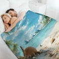 thumbnail image 7 of Seashell On The Beach Flannel Throw Blanket for Gifts for Women Men Girls Boys All Seasons, 7 of 7