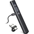 thumbnail image 1 of Usb/Type-C 2 In 1 Rechargeable Powerpoint Remote Pointer Presentation（140*22*12Mm）, Ppt Zapette Powerpoint Wireless Presenter Wireless for Mac Ipad Computer Laptop, 1 of 5