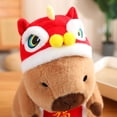 thumbnail image 4 of Muñeco de peluche de capibara de Año Nuevo, lindo capibara de anime, juguete esponjoso de peluche kawaii, regalo de Navidad, animales de peluche suaves, 4 of 5