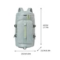 thumbnail image 2 of Fiudx Mochila Deportiva de Viaje, Diseño de Múltiples Correas, Se Transforma En Un Bolso Oculto, Compartimento Independiente para Zapatos, Separación Entre Seco y Húmedo, Nailon de Secado Rápido, Ide, 2 of 2