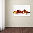 thumbnail image 3 of Trademark Fine Art "Detroit Michigan Skyline III" Canvas Art by Michael Tompsett, 3 of 3