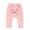 Pink, variant on IROINNID Baby Boy Girl Sweatpants Newborn Kids Cartoon Cat Keep Warm Trousers Pants,Pink