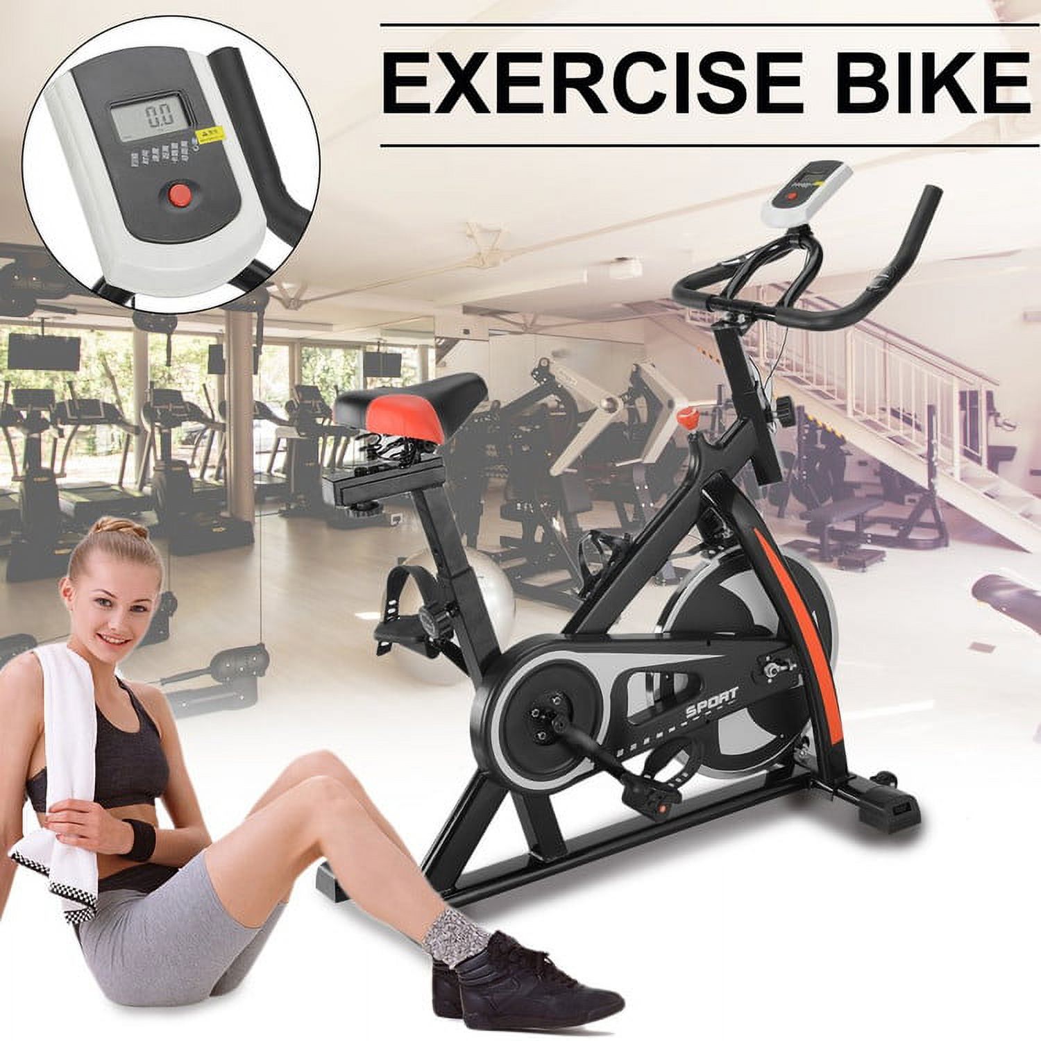 Indoor Cycling Trainer Exercise Bike Cycling Twisting Mini Exercise Bike Equipment (Black) - image 2 of 4