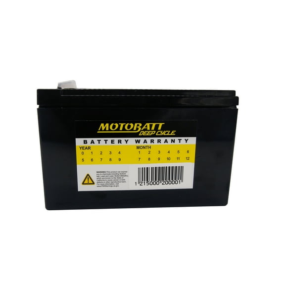 Motobatt MB12150F2 AGM 12v 12ah Universal Battery for Mobility, UPS, Solar, and many other applications
