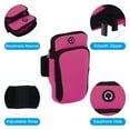 thumbnail image 3 of Uxcell Phone Arm Band for Running Armband Cell Phone Holder Running Phone Carrier Rose, 3 of 5