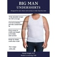 thumbnail image 4 of Fruit of the Loom Men's Tall Tag-Free Underwear & Undershirts, Big Man-Tank-3 Pack, 5X-Large, 4 of 5