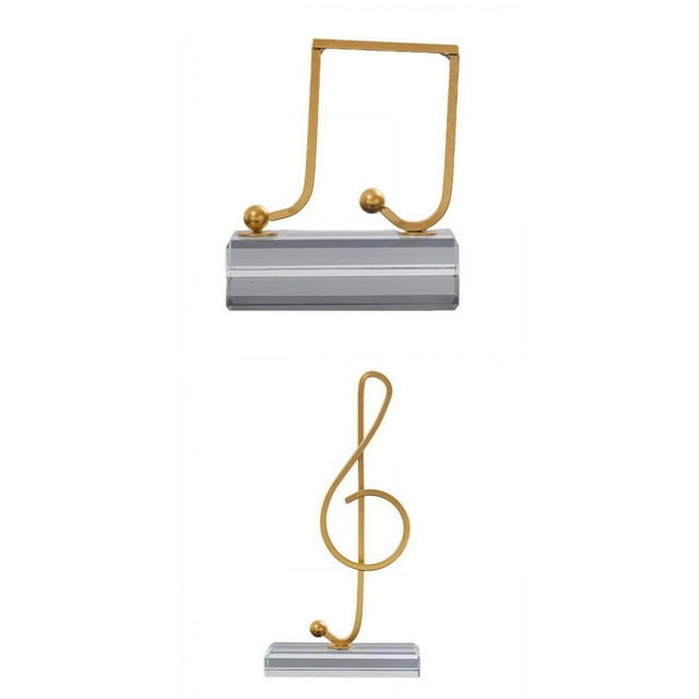 Note Statues,Music Note Statues Ornament Collectible Figurines,Musical Notes Figurine Statue Sculpture ,Tabletop Golden Desktop Home Office Decoration,Metal Modern Porch Arts Crafts Zulema none