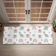 thumbnail image 2 of White Cartoon Dinosaurs Sweets Rainbows Pattern Door Rugs,Washable Non Slip Door Mats Indoor,Decorative Door Mats,Entry Mat Indoor for Entrance,Bedroom,Kitchen,Bathroom,16"x47", 2 of 6