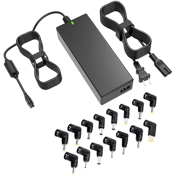 wonima11 90W Laptop Charger Power Cord, Replacement for DC 19V 19.5V 20V 18.5V 15V 16V Notebook Computer AC Power Adapter.