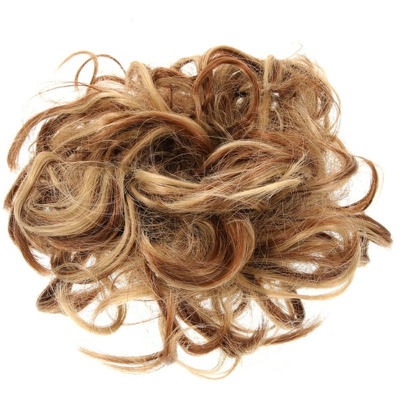 Messy Bun Hair Piece Updo Ponytail Hairpiece Hair Bun Curly Wavy Hair Piece for Women Girls