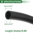 thumbnail image 3 of Mangueras de aceite lubricante Unique Bargains 16mm/0.63" 22mm/0.87" 3m/9.8ft, 3 of 6