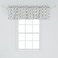 thumbnail image 2 of Ambesonne Abstract Geometry Window Valance, Random Dots Art, 54" X 18", White and Charcoal Grey, 2 of 3