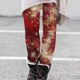 thumbnail image 2 of LISTHA Christmas Leggings for Women Plaid High Waisted Xmas Tights Holiday Tummy Control Pants Multicolor L, 2 of 5