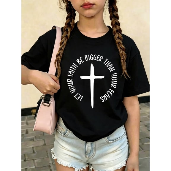 Jesus Men Women Kids Fun Christian Bible Faith JesusCotton Soft Graphic Tee Breathable Playwear T-Shirt