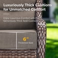 thumbnail image 6 of Jentlehouse Outdoor Patio Sofa set with Ottomans,All-Weather Wicker Rattan Patio 3-seat Couch with Thick Cushions and High Back,Outdoor Sectional Sofa Set for Lawn Balcony Garden, 6 of 9