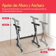 thumbnail image 2 of Soporte Plegable para Teclado Premium con Ruedas Bloqueables de Alta Resistencia Pyle, Diseño en Z Reforzado, Ancho y Altura Ajustables, Brazos Acolchados, Compatible con Pianos Eléctricos, 2 of 7