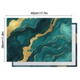 thumbnail image 6 of Teal and Gold Marble Glitter Dots Pattern Summer Placemats Table Placemats Set Of 4-Linen Kitchen Washable Placemats Table Mats 11.8"x17.7" Non-Slip Heat Resistant, 6 of 6