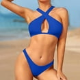 thumbnail image 2 of Bikini Sets for Women Sale Belted Swimsuits for Women Two Piece Bathing Suit Boho Swimsuit Sport Swimsuits 2 Piece, 2 of 5