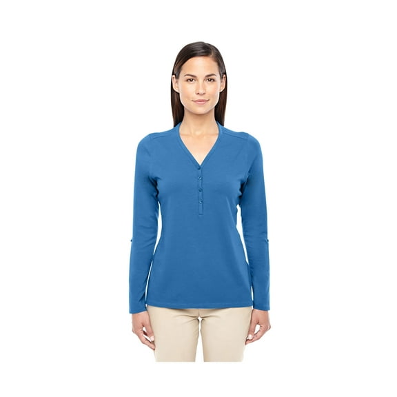 Devon & Jones Ladies Perfect Fit Convertible Sleeve Knit Top, Style DP186W