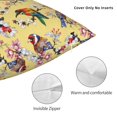 thumbnail image 3 of Pofeuu Beautiful Bright Birds And Flowers Print Double-sided plush pillowcase Square Throw Pillow Covers Pillows Cover for Living Room Bedroom Sofa Couch Cushion Cover（No pillow core）-16"x16", 3 of 7