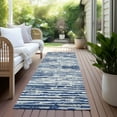 thumbnail image 6 of Addison Rugs Chantille Indoor/Outdoor Transitional Stripes Navy Washable Runner Rug, 2'3" x 7'6", 6 of 6