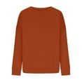 thumbnail image 5 of Womens Oversized Sweatshirt Crewneck Pullover Casual Long Sleeve Tops Basic Fall Fashion Outfits 2025 Ginger M, 5 of 6