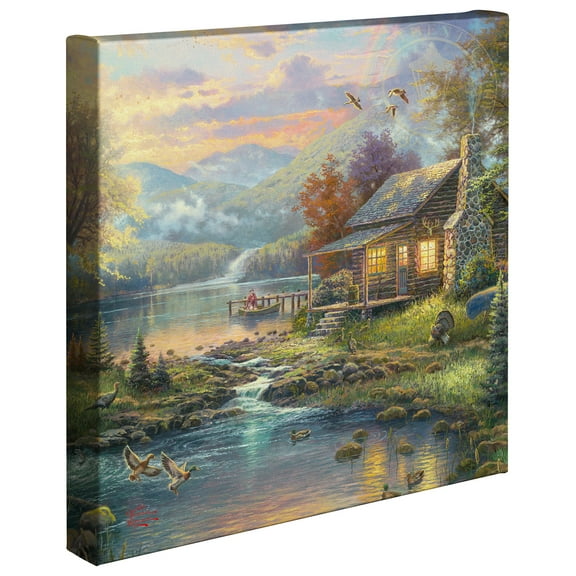 Thomas Kinkade Nature's Paradise - 14" x 14" Gallery Wrapped Canvas