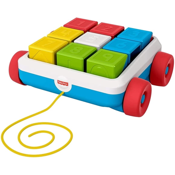 Fisher-Price Bloques de actividades para arrastrar, carro de juguete para bebés