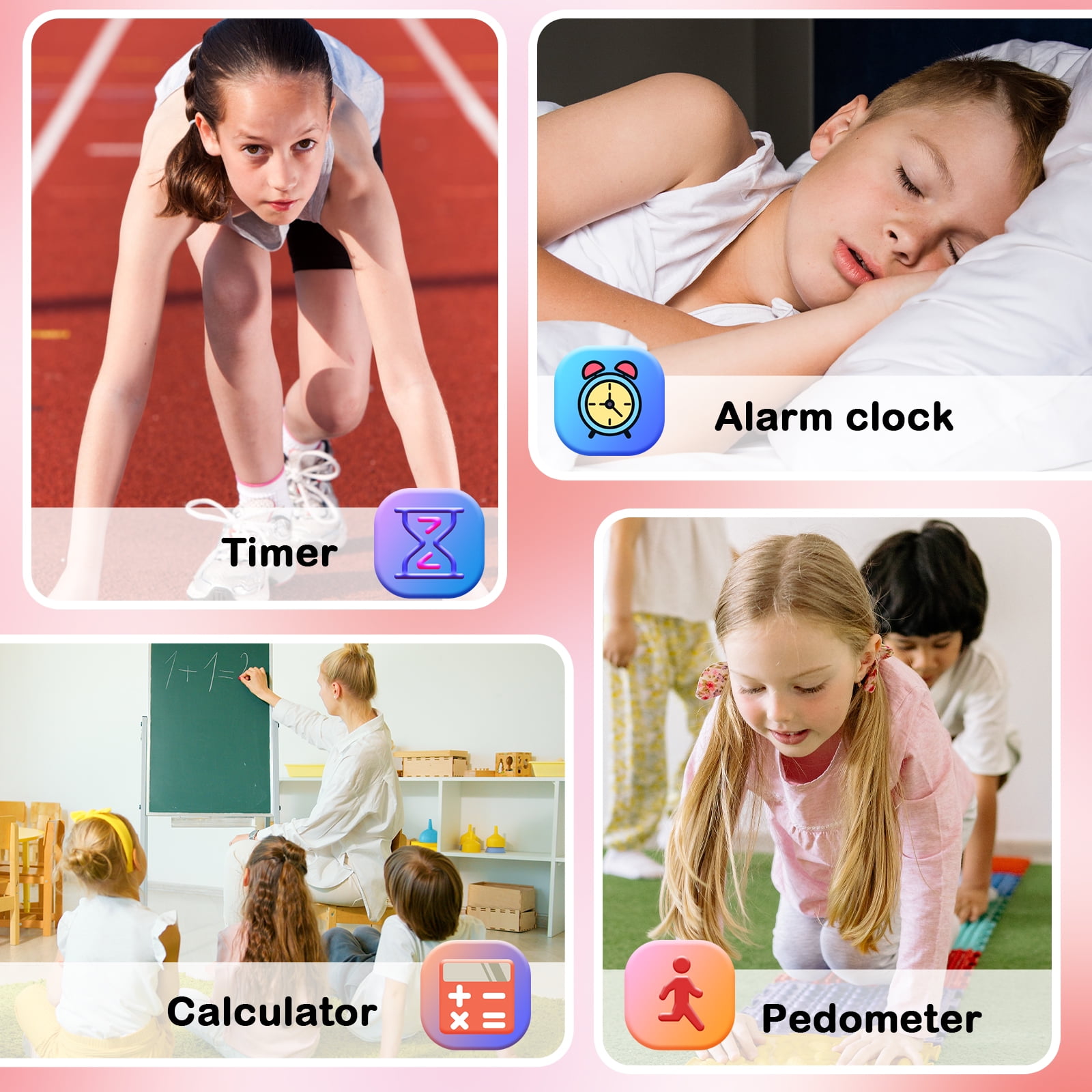 PTHTECHUS Smart Watch for Kids Toys Smartwatches for Boys and Girls with 22 Games HD Camera Video Music Player Pedometer Study Cards Audiostory Habit Tracking Gift for 4-14 Ys